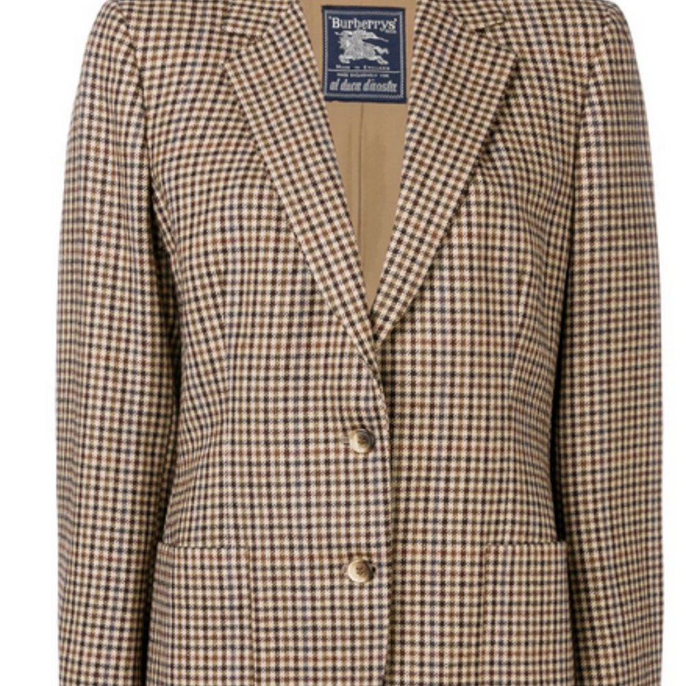 Burberry Houndstooth Blazer with Original Suitbag